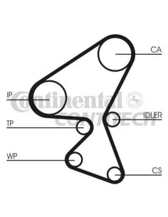 Kit distribution Citroen C2 C3 C4 Picasso Berlingo Jumpy Peugeot 206 207 307 407 Partner Expert Ford 1.6 Hdi - Tdci 2