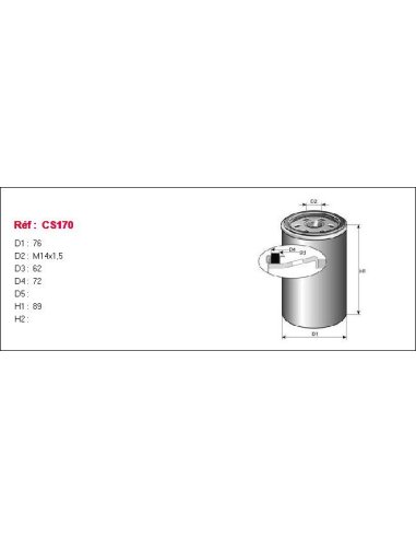 Filtre à gasoil