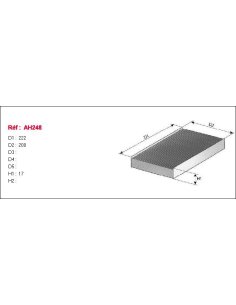 Filtre d'habitacle Hyundai Kia