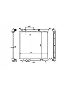 Radiateur Citroen C2 C3...