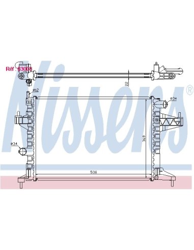 Radiateur moteur Opel Corsa 1.4 16v