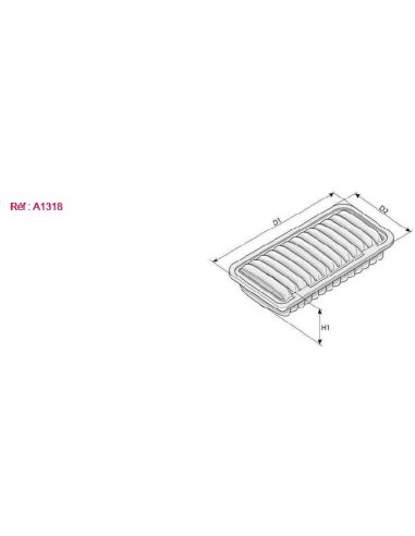 Filtre à air Purflux A1318