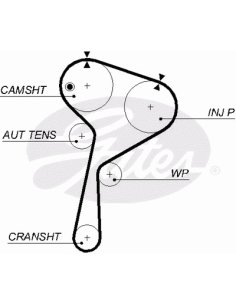 Kit distribution Clio 2 Megane Scenic 2 Kangoo Modus Twingo Nissan 1.5 DCI 2