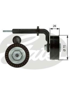 Galet tendeur courroie accessoires Gates T39005