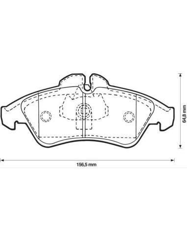 Plaquettes Avant Mercedes  Sprinter LT2 LT3
