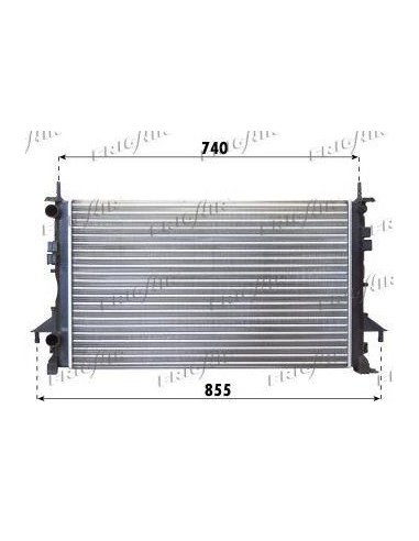 Radiateur de refroidissement Renault Espace 2.2 dci