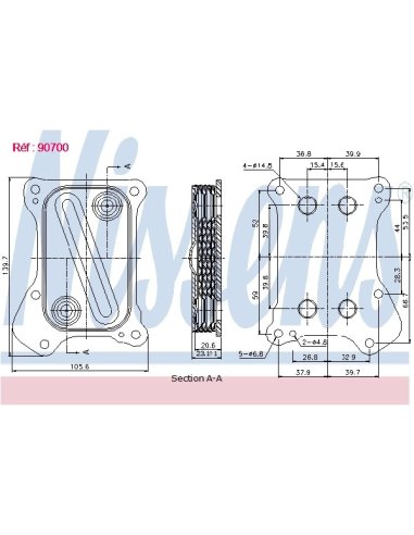 Radiateur d'huile Nissens