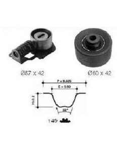 Kit distribution 2.1TD Peugeot 406 806 605 Citroen Evasion Xantia Xm
