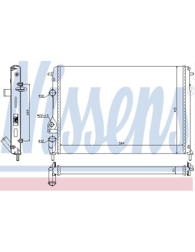 Radiateur moteur Renault Megane Megane Scenic 