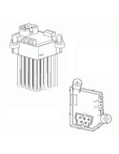 Bmw serie 3 e46 commande chauffage ventilation climatisation