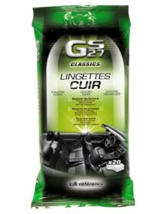 20 Lingettes nettoyante pour le Cuir
