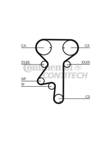 Kit+p. à eau Contitech CT975WP2