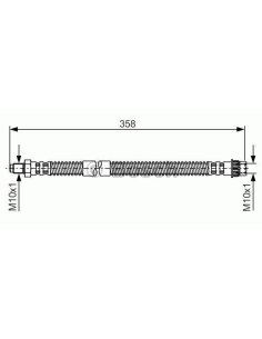 Flexible de frein ar. ext. Opel movano  Renault master II 