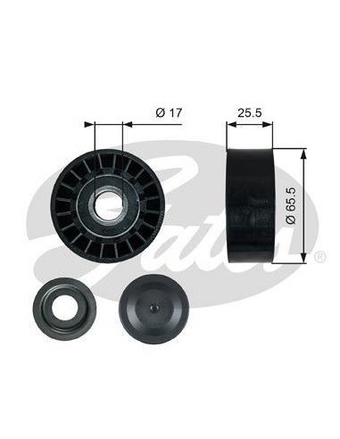 Galet enrouleur courroie d'accessoires Audi VW