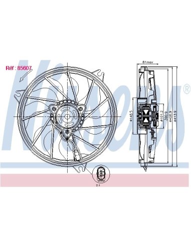 Ventilateur Nissens 85607