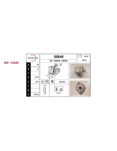 Alternateur Eai 55646