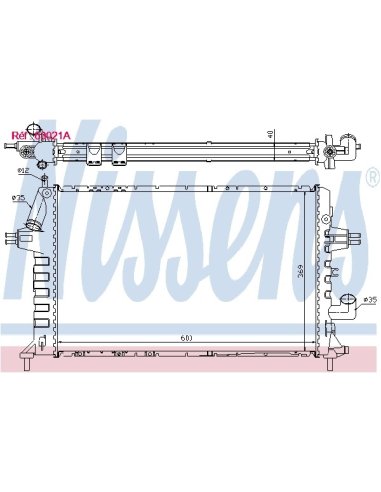 Radiateur Nissens 63021A