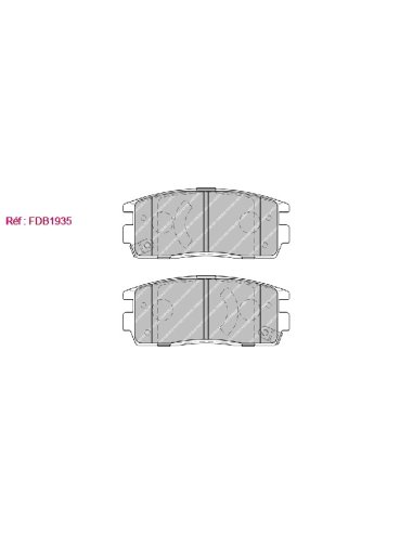 Plaquettes Ferodo FDB1935