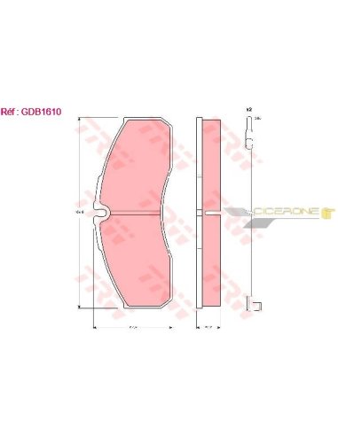 Plaquettes TRW GDB1610