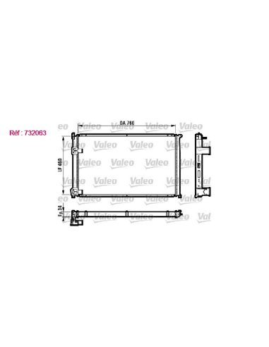 Radiateur refroidissement Master 2.5 D 97 - 03