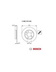 Disques de frein arrière audi skoda vw