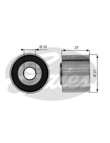 Galet enrouleur courroie d'accessoires Citroën Berlingo C2 C3 Jumpy Xsara Fiat Scudo Peugeot 206 306 307 Expert Partner - 1.9 D