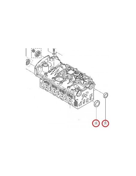 Jeu de pastilles de calage distribution Renault 1.4 - 1.6 - 2.0 16v  essence