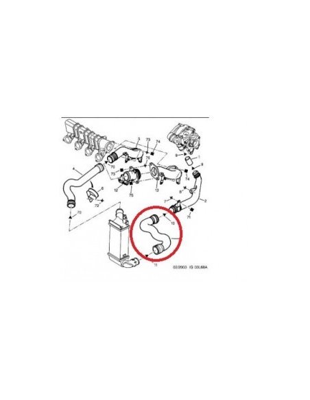 Durite pour 406 2HDI