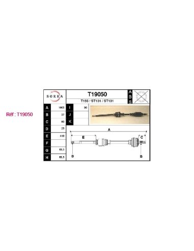 Transmission EAI T19050