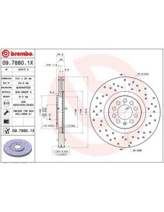 Disques de frein Avant PERCE BREMBO Audi A1 A3 S1 S3 TT Seat Ibiza Leon Toledo Skoda Octavia VW Bora Golf 4 New beetle Polo 4
