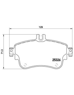 JEU DE 4 PLAQUETTES DE FREIN BREMBO  AVANT Mercedes-benz CLASSE B180  10-2011 jusqu'au 10-2013