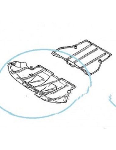 Cache de protection sous moteur arriere Audi A4 Vw Passat Skoda Superb