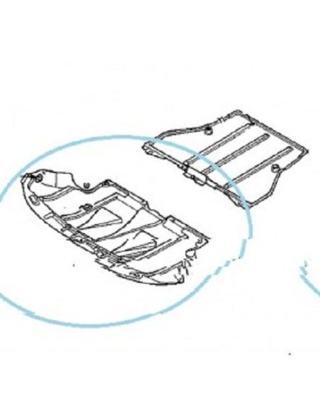 Cache de protection sous moteur arriere Audi A4 Vw Passat Skoda Superb