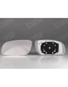 Glace de rétroviseur gauche + support dégivrant VW Touran