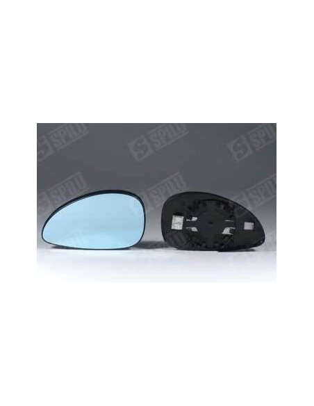 Glace de rétro bleu droit + support dégivrant Citroen C4