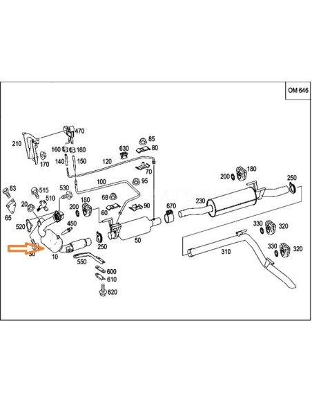 Filtre à particules Mercedes Sprinter 218 318 418 518