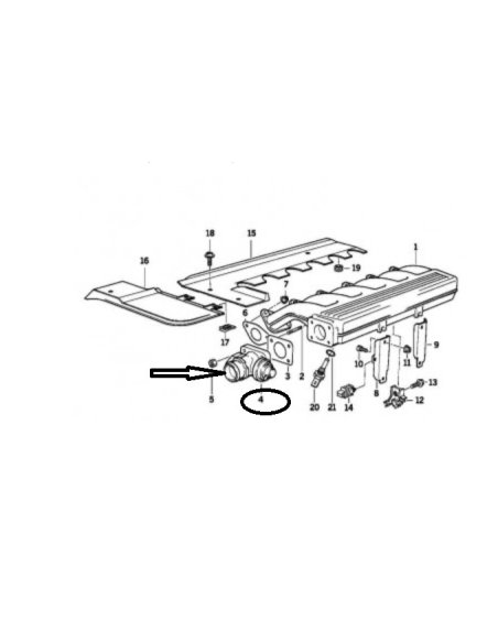 Vanne EGR pneumatique Bmw Serie 3 5 7 Opel Omega B