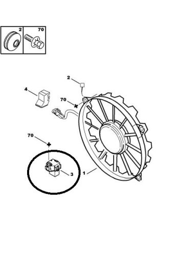 Relais de commande ventilateur moteur...
