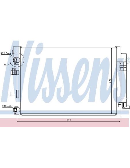CONDENSEUR CLIM AVEC DESHYDRATEUR FORD CMAX 1.6 TDCI  2010 -