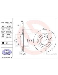 JEU DE 2 DISQUES DE FREIN BREMBO RENAULT