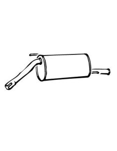 Silencieux d'échappement arrière Renault Super 5 GT TURBO