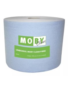 Bobine papier Bleu double couche cellulose