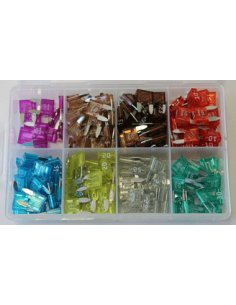 Assortiment de mini-fusibles enfichables 200 pièces