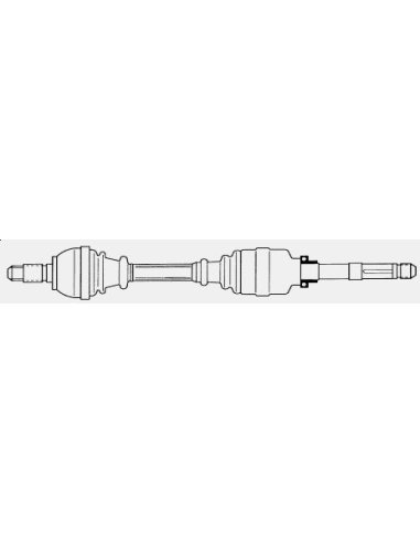 Cardan - arbre de transmistion droit Peugeot 306 2.0 Hdi  1.9 D TD sans Abs