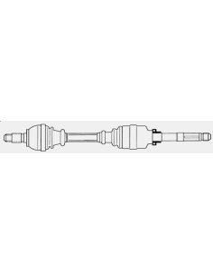 Cardan - arbre de transmistion droit Peugeot 306 2.0 Hdi  1.9 D TD sans Abs