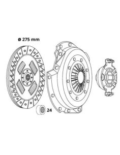 Kit embrayage Nissan patrol gr 3.0 tdi 16v. 