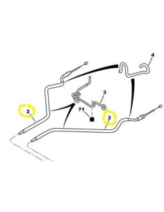 Câble de frein à main gauche Peugeot Partner  (frein tambours) 2