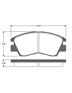 Plaquettes de frein avant Mitsubishi Pajero - Montero - L200