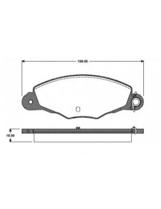 JEU DE PLAQUETTES DE FREIN AVANT PEUGEOT 406 - 605 CITROEN XM - XANTIA