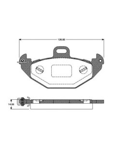 JEU DE PLAQUETTES DE FREIN ARRIERE RENAULT LAGUNA 2.2 TD